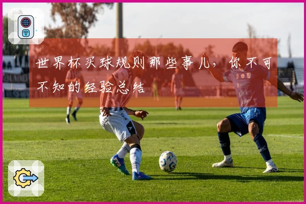 世界杯买球规则那些事儿,你不可不知的经验总结